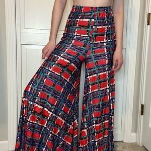 Vintage '70s super high-waisted wide-leg palazzo pants